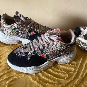 Floral Adidas Chunky Sneakers